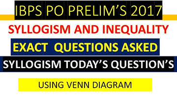 SYLLOGISM AND INEQUALITY QUESTION