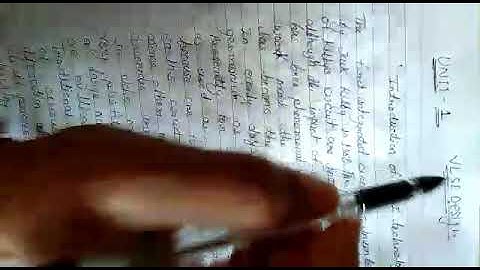 Introduction of VLSI technology / ( Unit -1)