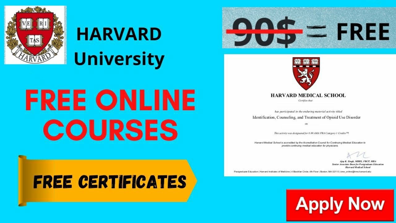 harvard university online education courses