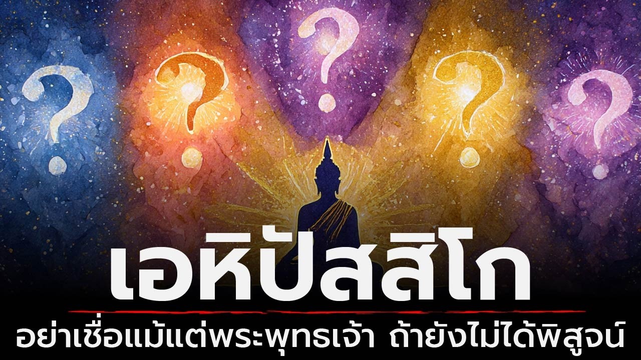 เอหิปัสสิโก - อย่าเชื่อแม้แต่พระพุทธเจ้า ถ้ายังไม่ได้พิสูจน์ | ธรรมะหักมุม | ธรรมะเดลี่