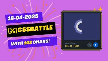 CSS Battle Daily Target Solution | April 18, 2025 | HTML CSS