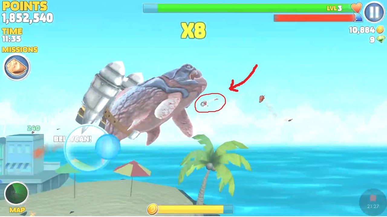 Big Daddy DUNKLEOSTEUS VS RC Chopper Hungry Shark Evolution NO CHEAT