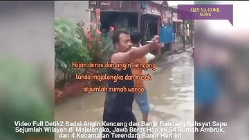JABAR GEMPAR 14-2-2025! DETIK-DETIK ANGIN TORNADO SAPU KOTA MAJALENGKA, BADAI & BANJIR MAJALENGKA