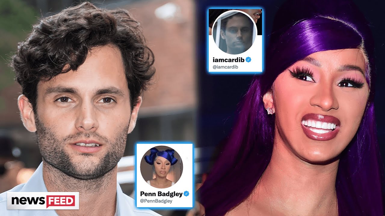 Cardi B & Penn Badgley FANGIRL Over Each Other: 