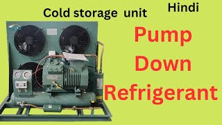 Refrigerant Pump Down Kaise kare | How to make Pump Down. #refrigeration #pumpdown