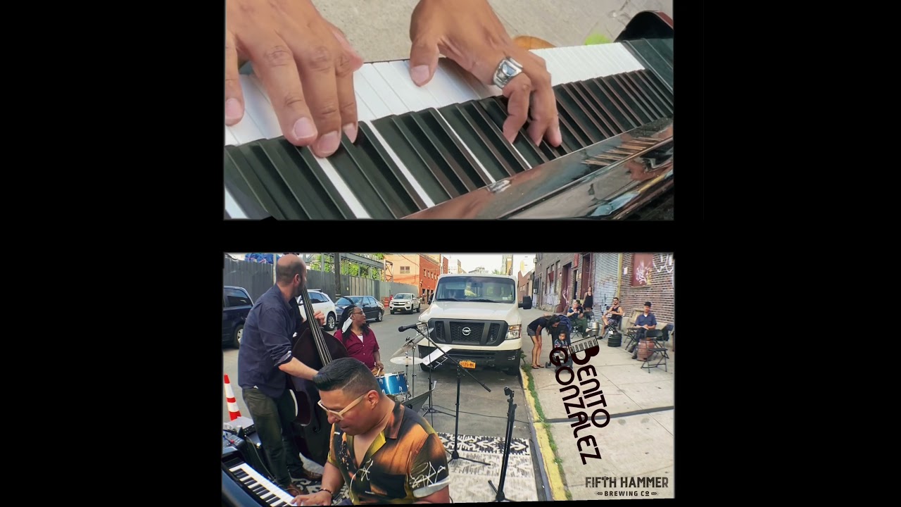 Benito Gonzalez Jazz Trío Outdoors in NYC (Pandemic Style)