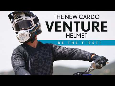 Meet Cardo Venture. The world's first integrated off-road communication helmet.