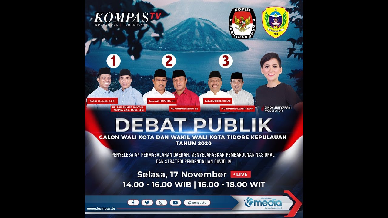 DEBAT PUBLIK TAHAP PEMILIHAN WALI KOTA DAN WAKIL WALI KOTA TIDORE KEPULAUAN TAHUN 2020