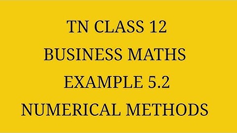 TN 12th Business maths chapter 5 example 5.2