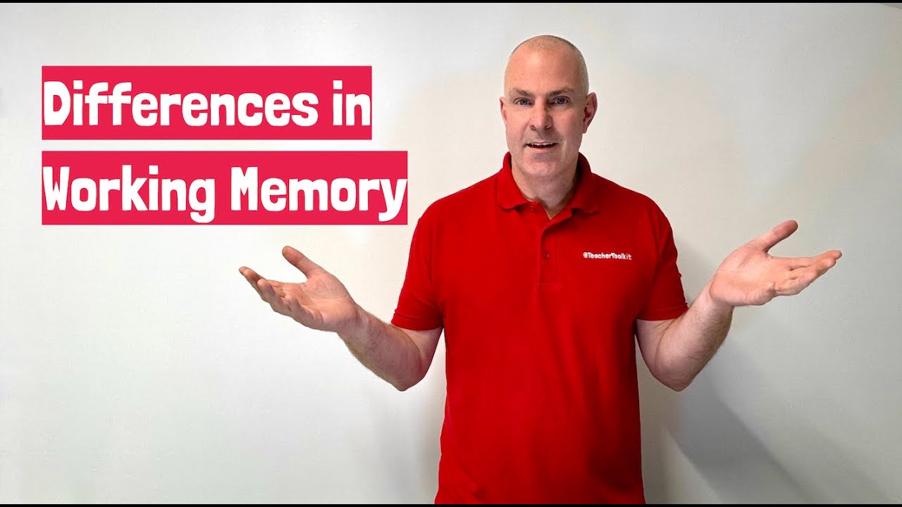 Individual Differences in Working Memory, by @TeacherToolkit - YouTube