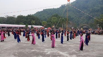 Múa Bát Dân Tộc Tày LỚN NHẤT tại lễ hội lồng tông Bắc Quang
