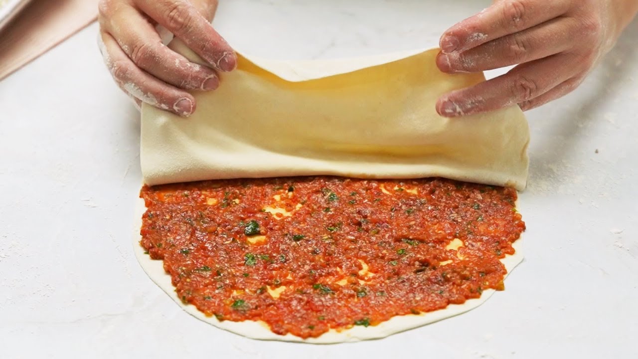 👌TAVADA KOLAY LAHMACUN TARİFİ💯 ÇITIR ÇITIR LAHMACUN✋ HERKES YAPABİLSİN DİYE