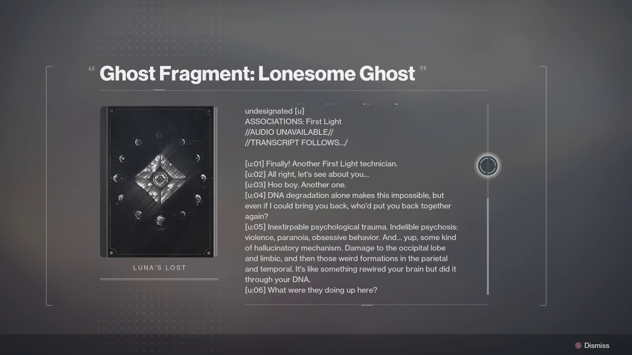 Luna's  Lost (Lore) Read a Long