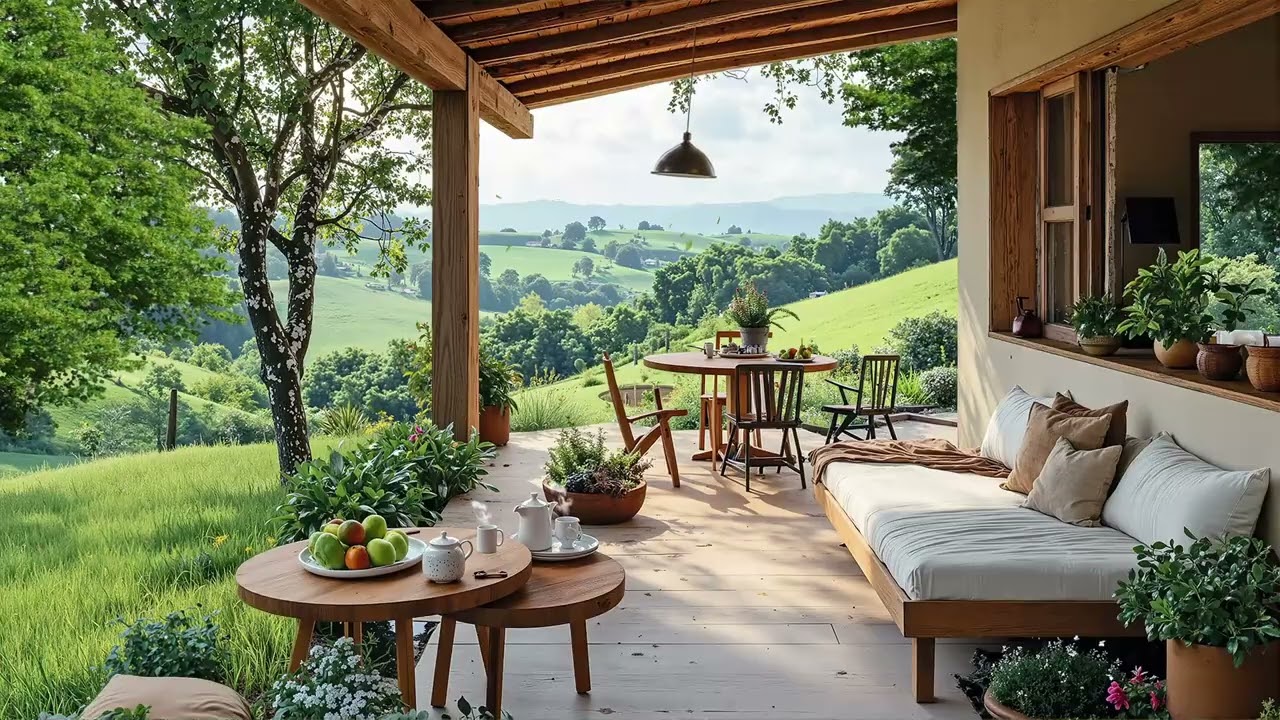 Golden Hour Spring Porch Jazz 🌅 Warm Smooth Jazz for Relaxing Evenings & Calm Moments