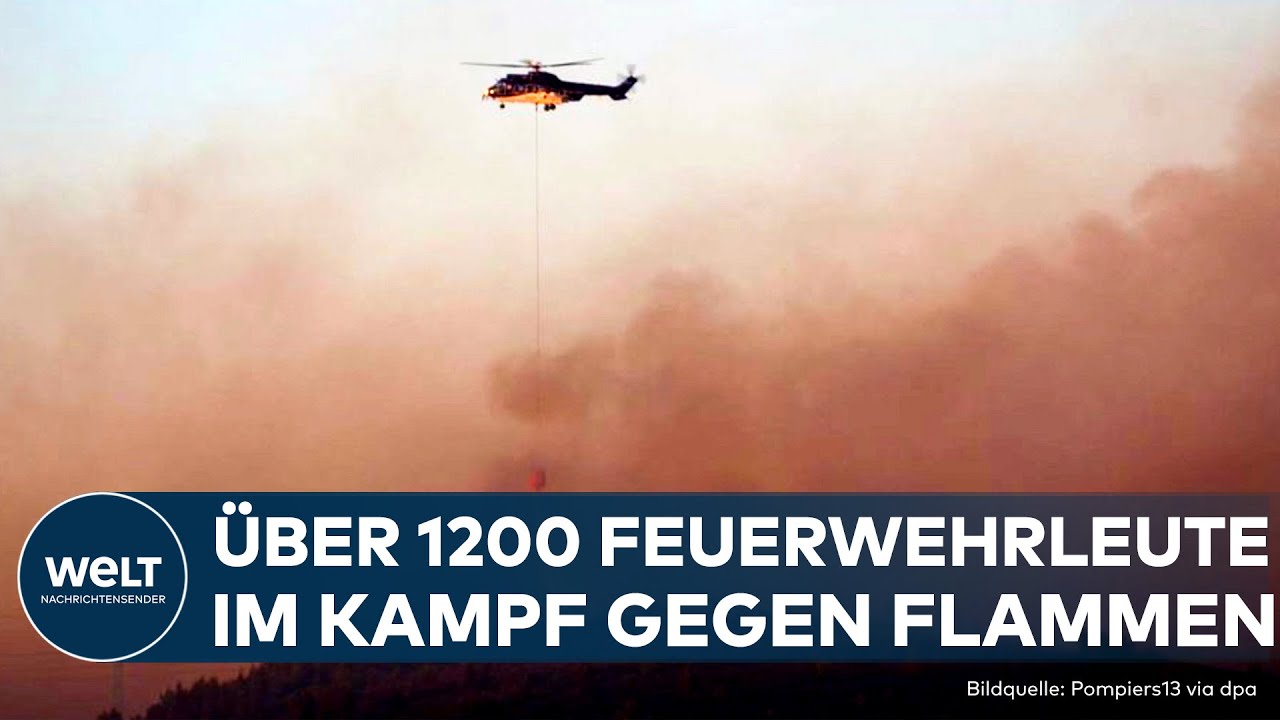 SÜDFRANKREICH: Flammen zerstören 4500 Hektar - Evakuierungen und schwere Schäden nach Waldbrand!