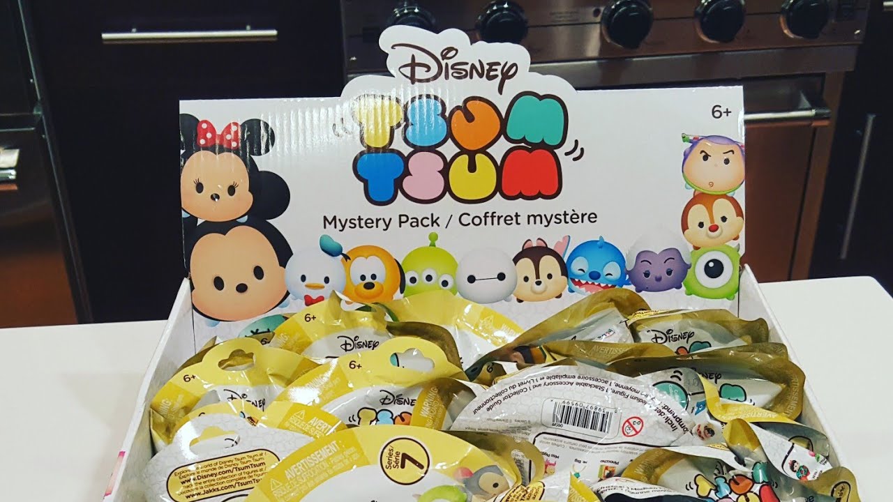  Disney Tsum Tsum mystery pack series 4 (1 Tsum Tsum & 1  accessory per pack) : Toys & Games