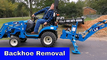 MT125 Tractor Backhoe Removal (Similar to 10125R GC1710 GC1720 Workmaster 25s)