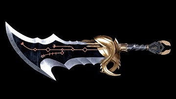 BLADE OF CHAOS 3D MODEL USING MAYA AND SUBSTANCE PAINTER