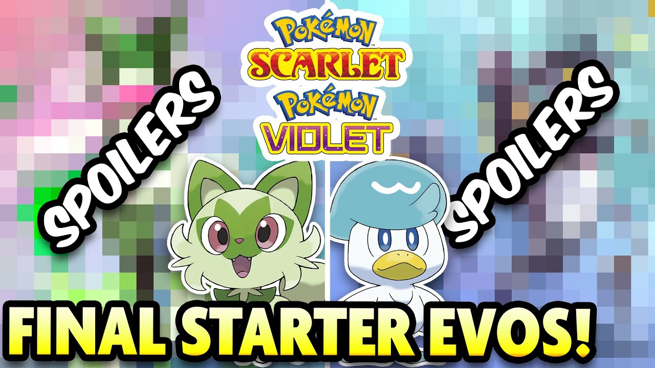 The Scarlet and Violet starter evolutions were revealed and they