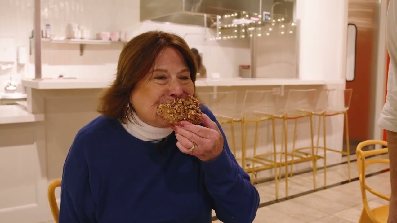 Enjoying Donuts at Dutch Door Donuts in Carmel-by-the-Sea CA