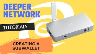 Creating a Subwallet