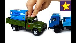 Машинки Игрушки Грузовик ЗИЛ 130 и Камаз Kids Toys Video Машинки Игрушки Грузовик ЗИЛ 130 и Камаз Kids Toys Video