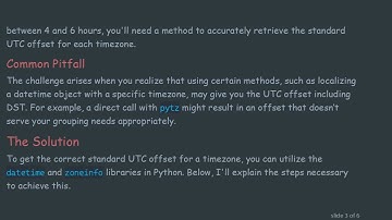 How to Get the Standard UTC Offset for a Timezone in Python
