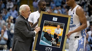 UNC's Roy Williams: 'I think every game I coach is a tribute to coach Smith'