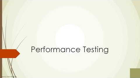 what is performance testing and its life cycle?