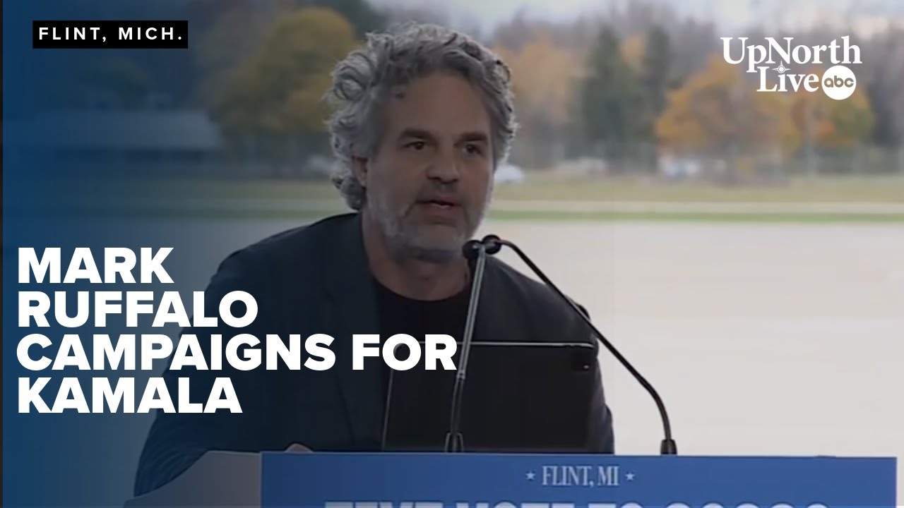 Actor Mark Ruffalo, AKA the Hulk, gets political campaigning for Harris ...