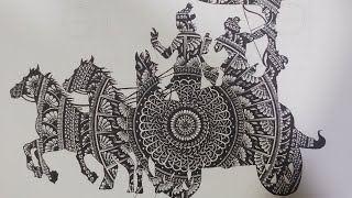 How To Draw Mandala Art Kurukshetra Mandala Art Easy And Simple Mandala Art