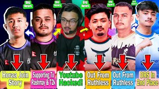 How Himson Join Horaa Esports?😱 | Rashmay YouTube Hacked😥 | Cr7 Horaa On T2k | Raw Player Announce?