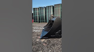 9 Ton Grading Bucket Specs! #shorts #excavatorbucket #construction #shortsvideo #landscaping