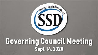 SSD Governing Council Meeting - Sept. 14, 2020