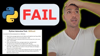 Python Interview Test Example for Data Analyst 2025 | Difficult Level