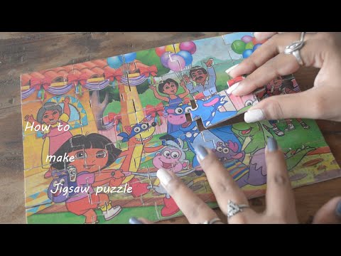 how to make jigsaw puzzle | DIY jigsaw puzzle | how to make puzzle | jigsaw puzzle | diy