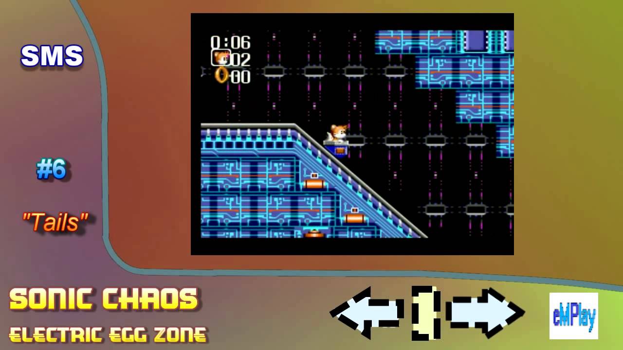 Sonic Chaos (SMS) Tails Part 6 Electric Egg Zone YouTube
