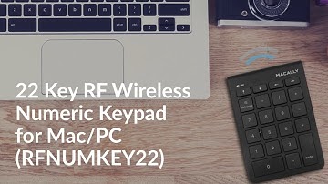 Macally RFNUMKEY22 22 Key RF Wireless Numeric Keypad for Mac/PC