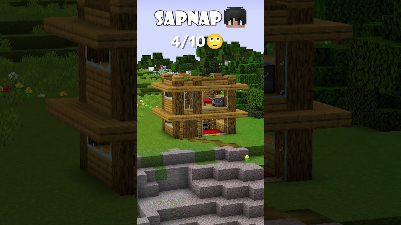 Building Houses By Different Youtubers Shorts