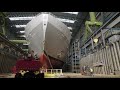 Silver nova floats out at meyer werft