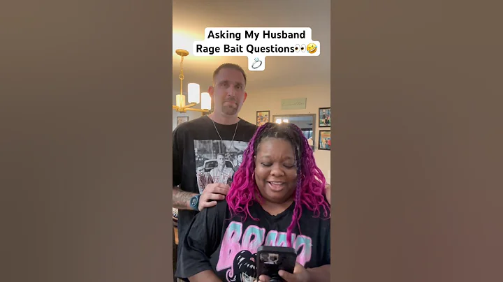 Asking My Husband Rage Bait Questions 👀🤣💍 #shorts #trending #trend #couple #funny