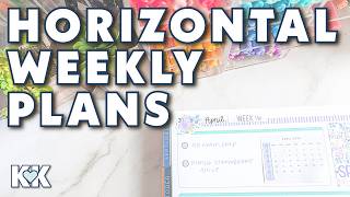 Erin Condren Functional Plan with Me NEW Horizontal ECLP Simple Weekly Planning