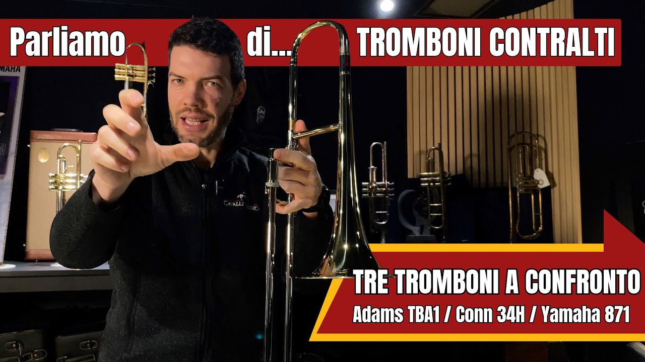 Alto Trombones ADAMS TBA1, CONN 34H e YAMAHA YSL871
