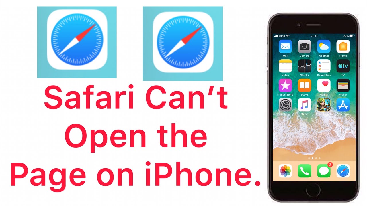 safari can't open the page on iphone