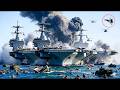TODAY! The largest US aircraft carrier with 500 amphibious military vehicles was sunk by Yank-141.