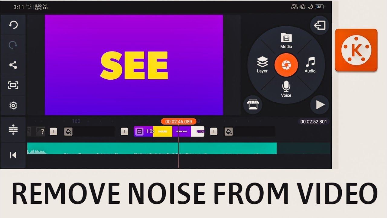 how to remove noise from video in kinemaster Malayalam| Sadiqtalks ...