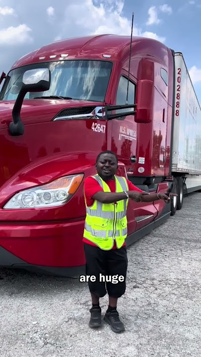 why american semi trucks are huge😨#viral