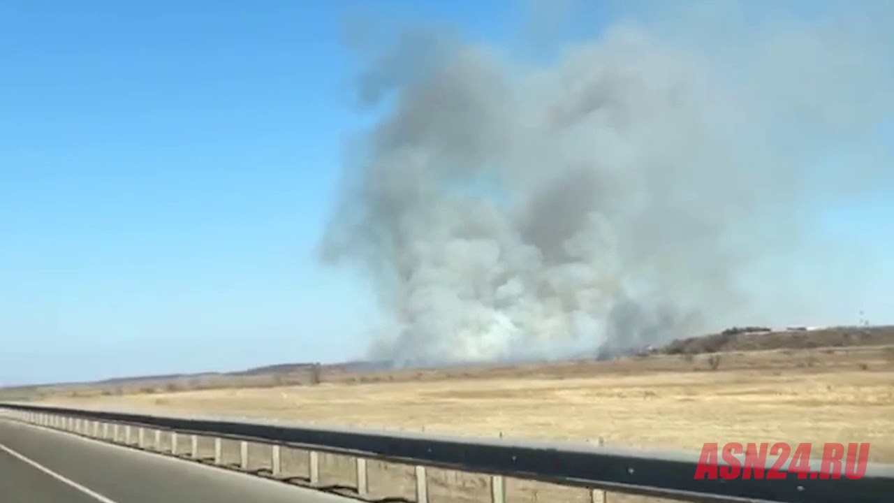 Пал возле села Ровное