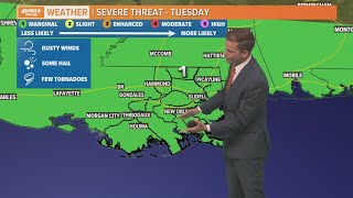 Your Tuesday Forecast: More rain today and tomorrow before drying out