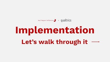 Implementation Journey | Red Pepper + Qualtrics HD